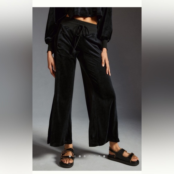 Anthro velour wide legged pants - Picture 2 of 6